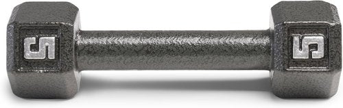 Marcy Cast Iron Hex Dumbbells - Durable Weight Options from 3-lb to 100-lb | Sold Individually