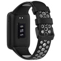 AWADUO Compatible with Xiaomi Mi Band 7 Pro Replacement Band, Replacement Silicone Wrist Strap Bracelet Band for Men Women, Soft And Durable(Black+Grey)