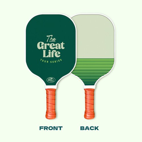 Elite Performance Pickleball Paddle | 3K Carbon Fiber | USAPA Approved | 16mm Honeycomb Core w/ 6" Handle | Lightweight 8.1 oz | Retro Design. Includes Single Paddle + Neoprene Cover (Dark Green)