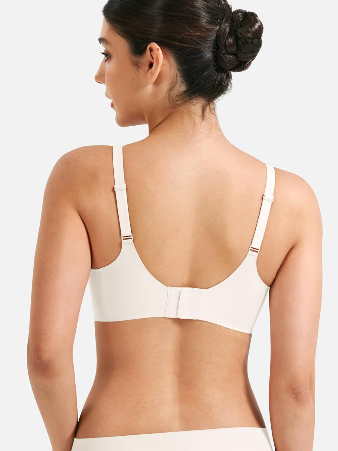 YEOREO Wireless Push-Up Bra - Full Coverage Seamless Comfort Bralette | Scalloped Design