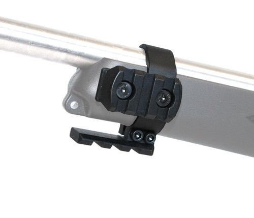 TACBRO Anodized Aluminum Band Bottom Rail for 10/22 1022 with Complimentary 2 Pcs Polymer Rails (Black)
