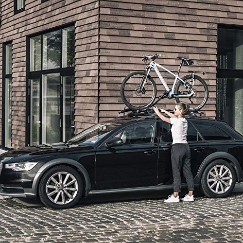 Universal Roof Bike Rack for Cars - Secure Mounting, Fits All Roof Racks