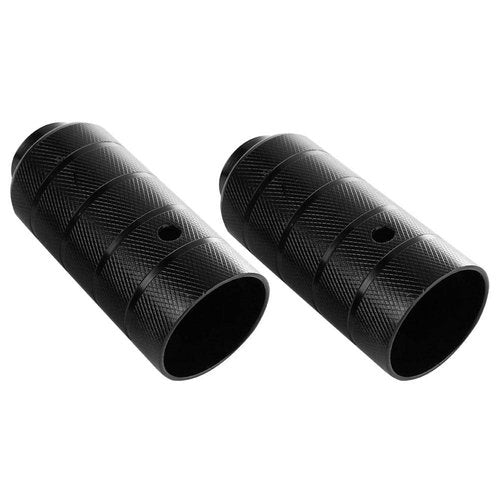 Dilwe Axle Foot Pegs, Stunt Pegs Footrest Pedal, Universal Fit, Black, Alloy Steel, Front/ Rear, Dirt Bike