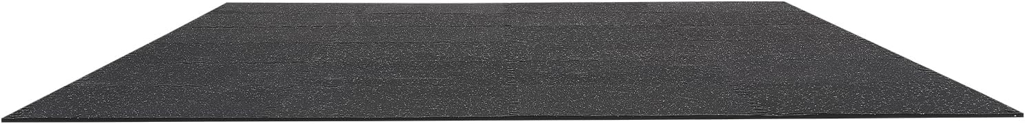 VEVOR Gym Flooring Tiles - 0.4 Inch Thick Interlocking Rubber Mats | 24 x 24 Inch, Black & White, 96 sq.ft