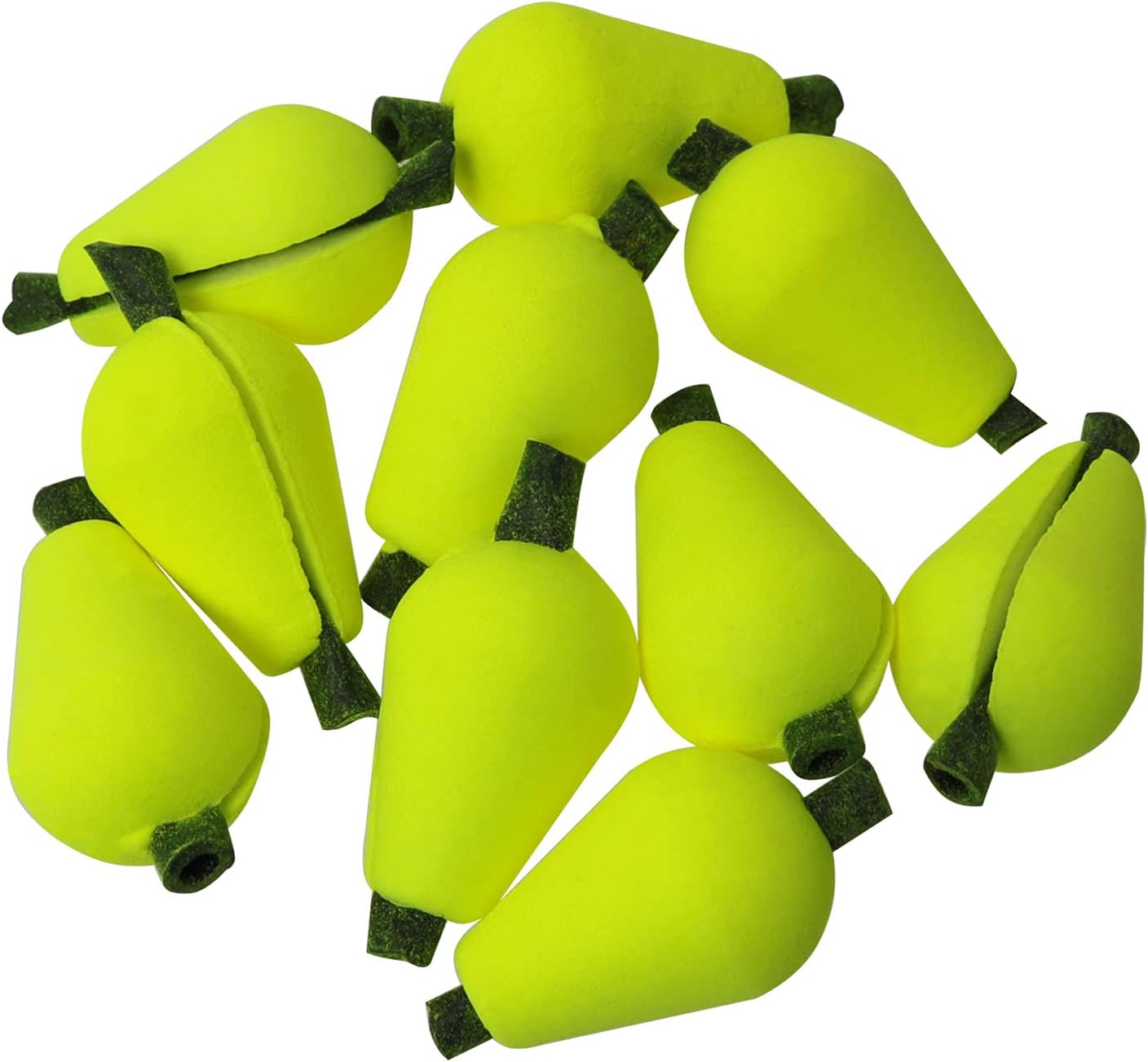 Skiennix Float Foam Tear Drop Strike Indicators - 20pcs in Fluorescent Yellow & Orange Red