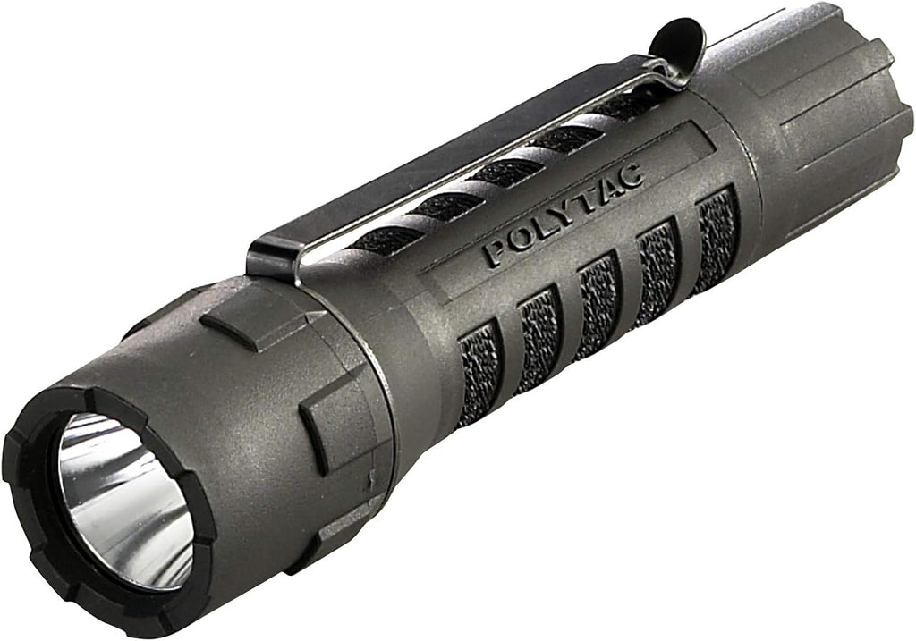 Streamlight 88850 PolyTac LED Flashlight - 600 Lumen, 11500 Candela, Ten-TAP Programmable, Black