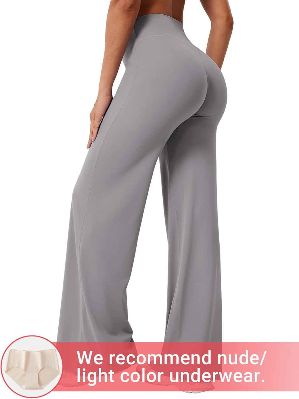 YEOREO High Waist Workout Leggings - No Front Seam, Buttery Soft, Available in 29"/31.5"/33"/35" Sizes