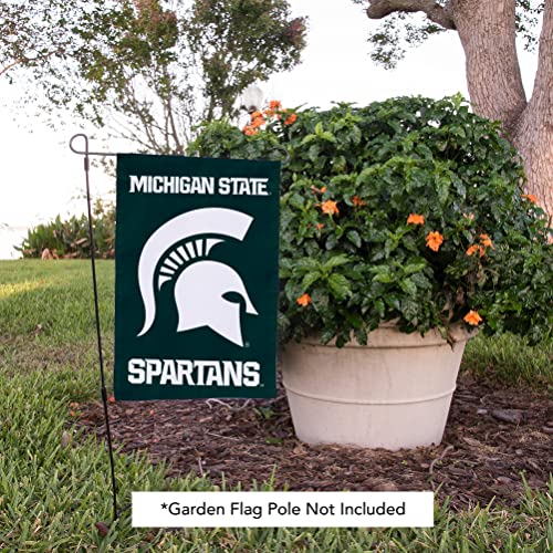 Michigan State University Spartans Garden Flag - Green Double-Sided Outdoor Decor
