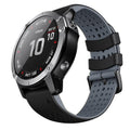 ANCOOL Compatible with Garmin Fenix 5X/6X/7X Band, 26mm Easy-fit Soft Watch Band Replacement for Fenix 5X Plus/Fenix 6X/Fenix 6X Pro/Tactix Charlie/Descent MK2 (Black/Grey)