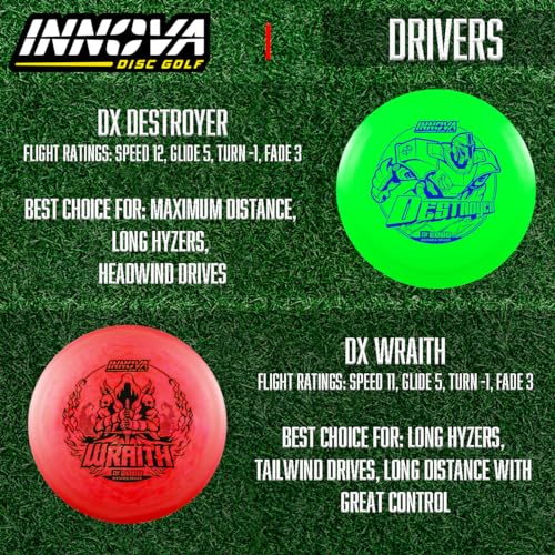 Innova Disc Golf Starter Set - 10 Discs for Beginners with Drivers, Mid-Ranges, Putters