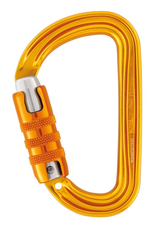 Petzl Sm'D Carabiner - TRIACT-Lock, Yellow