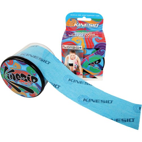 2" Kinesio Tex Performance Muscle and Joint Support Kinesiology Tape - Blue w/Logo