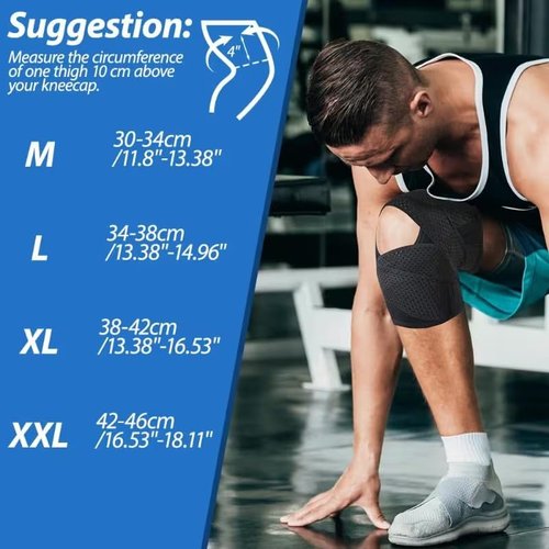 Mjajcnnae Knee Brace for Women & Men, Knee Brace for Knee Pain, Meniscus Tear, Adjustable Knee Support with Side Spring Stabilizers for Meniscus Tear, Arthritis, f(Large)-0321