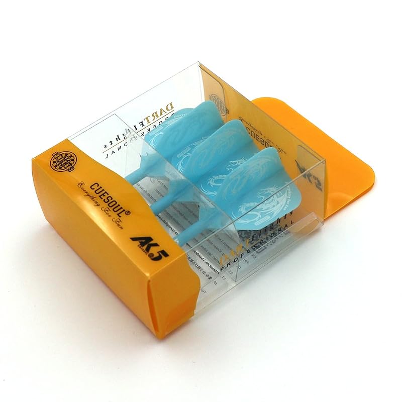 CUESOUL 28mm Big Wing Dart Shaft & Flight Set - Blue Dragon Variation