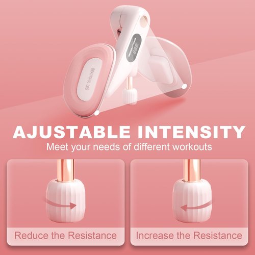 Thigh Hip Trainer for Beginner, Thigh Trainer, Pelvic Floor Strengthener with Built-in Smart Counter, Postpartum Rehabilitation Equipment, Portable Home Gym for Adduction Training