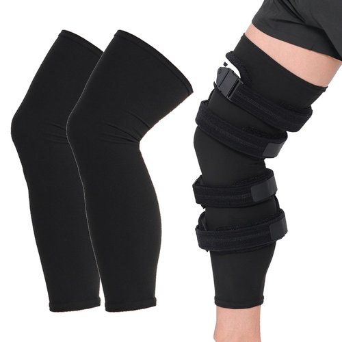 Orthomen Undersleeve Knee Brace Cotton Spandex Blend Knee Sleeves (2 Pack) for Women & Men, Breathable Knee Sleeve for Knee Bracing, Comfortable Knee Sleeve for Knee Braces,X-Large