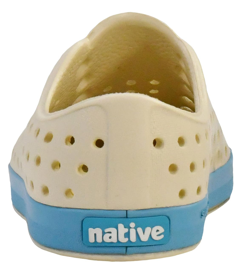 Native Shoes Unisex-Kids Jefferson Sneakers, Bone White/Aquarius Blue, 6 Big Kid