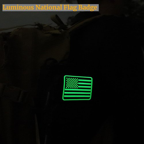 2 Pack Tactical Molle Utility Pouches - Mini EDC Belt Pouch for Outdoor Gear | Medical IFAK Pack with US Flag Patch