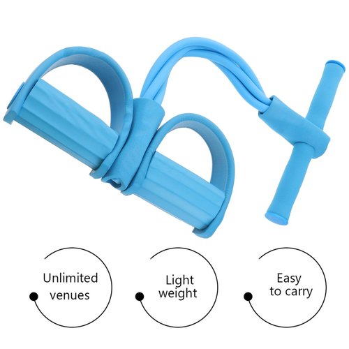 BCOATH Fitness Pulling Rope with TPR Handle 16.53X10.23X2.36In Sit-up Exercise Strap for Home Workout Yoga Stretching and Strength Training