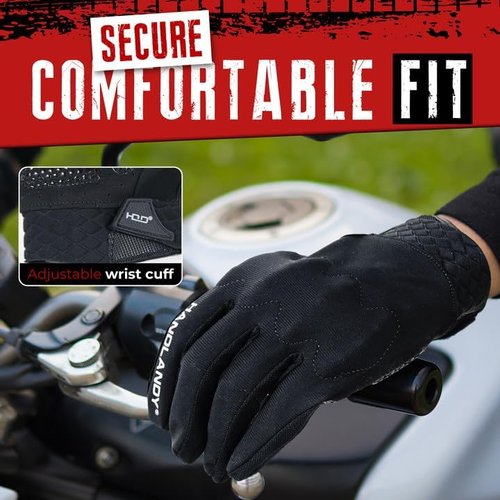 HANDLANDY Motorcycle Gloves - Breathable Touchscreen Gloves for Riding, Cycling & Climbing | Unisex Design
