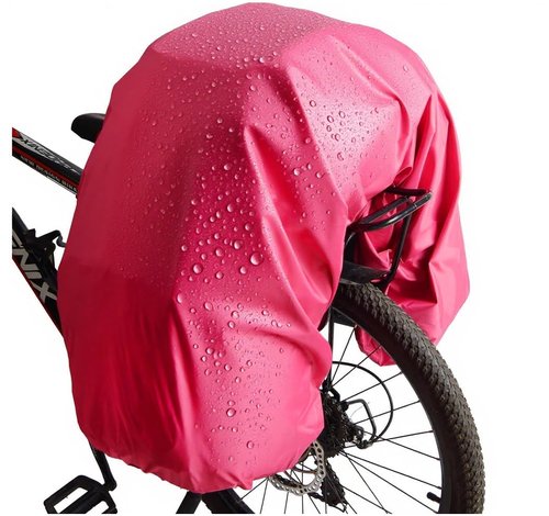 VAOLOAV 100L Bicycle Pannier Saddle Bag Rain Cover Bike Trunk Rain Cover Rose