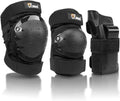 JBM Knee Pads, Elbow Pads & Wrist Guards Set - Protective Gear for Inline Skating & Skateboarding