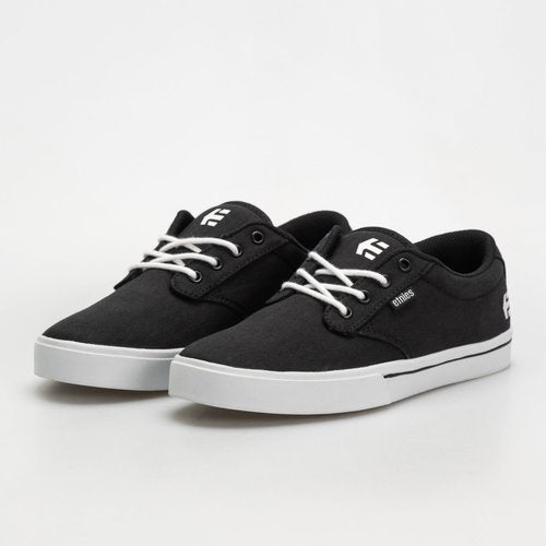Etnies Jameson 2 Eco Sustainable Skate Style, Reinforced Cupsole, Cushioned Feel, Everyday Sneakers, Vegan - Black/White/White - 10