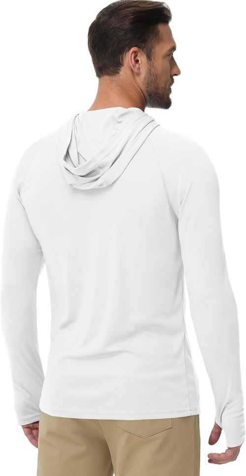 Boladeci Men's Lightweight UPF 50+ Sun Protection Hoodie | Long Sleeve Fishing & Hiking Shirt