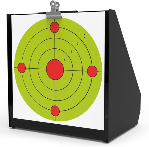 KNINE OUTDOORS Pellet Gun Targets - 100 Pack 11" X 11" Bullseye Paper Targets for Backyard Shooting