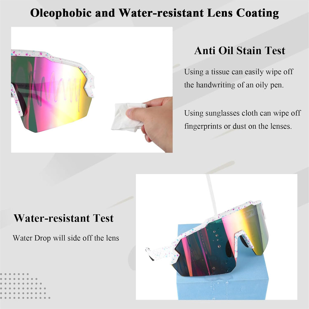 Ukoly Baseball Sunglasses - UV400 Protection Sports Eyewear for Men & Women | Lightweight TR90 Frame