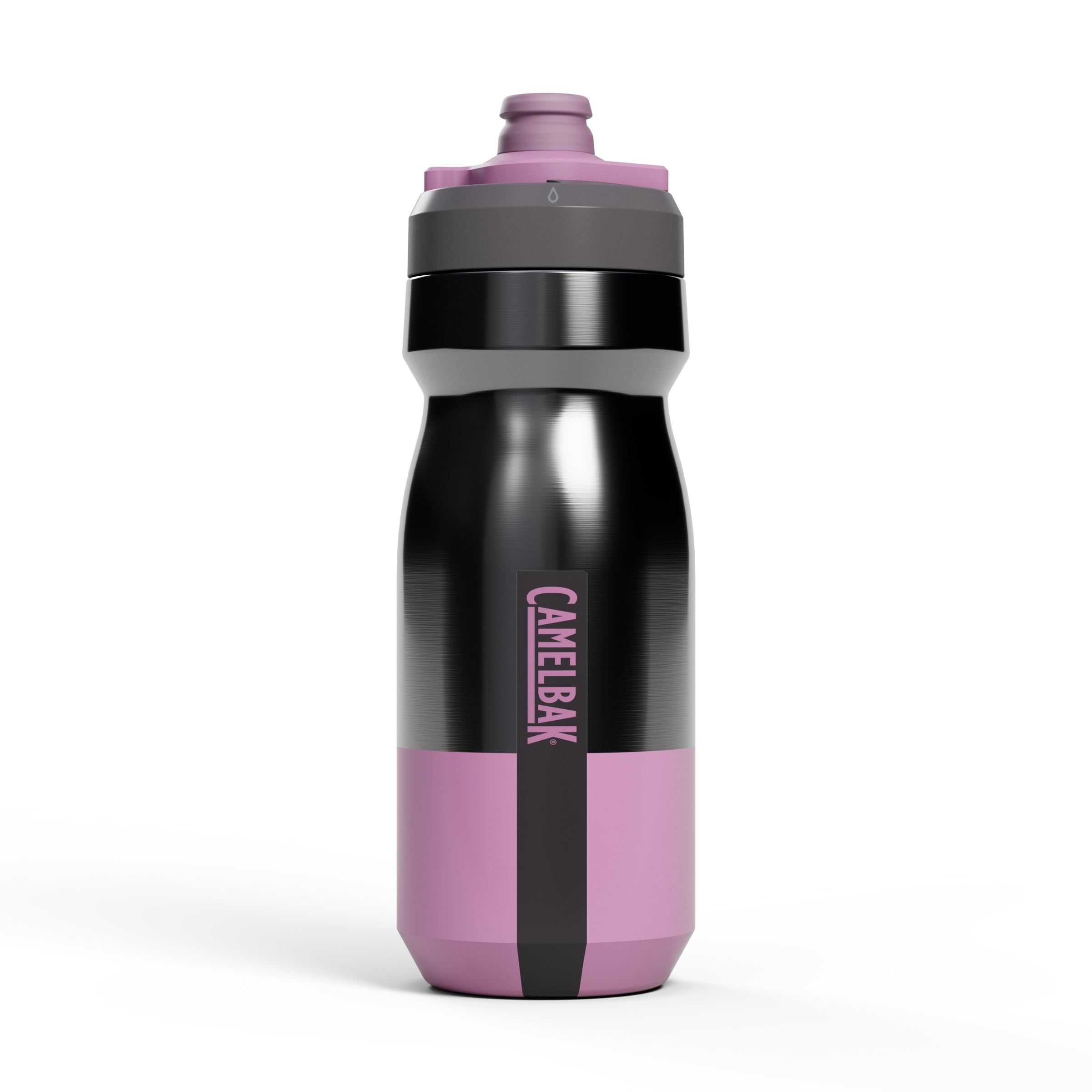 CamelBak Podium Steel Insulated Stainless Steel Bike Water Bottle, Long‑Lasting Cold Hydration for Cycling Performance, 18oz, Mercury Lavendar