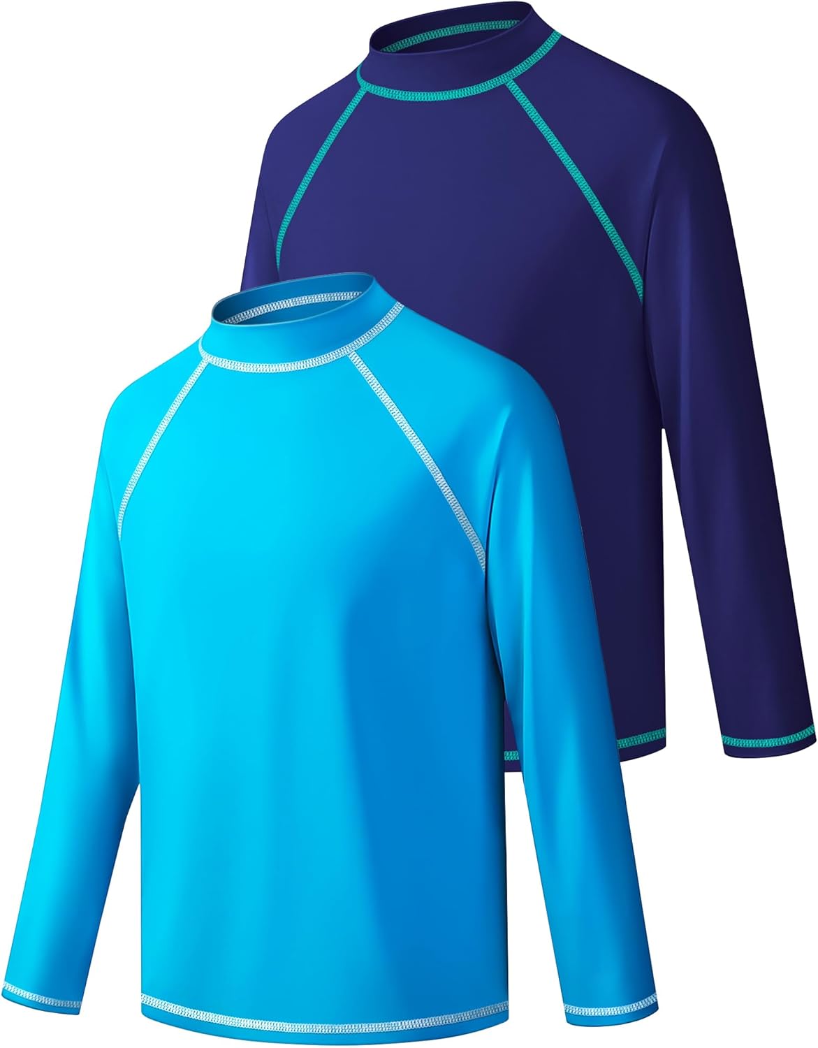 Skiennix Boys Rash Guard Swim Shirt - Long Sleeve UPF 50+ Sun Protection for Kids | Quick Dry, UV SPF