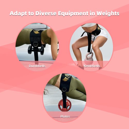 Jupiter 2-in-1 Hip Thrust Belt for Women & Men – Heavy Duty Glute Workout Equipment for Dumbbell, Kettlebell & Plate Exercises – Supports 300 lbs – Weighted Dip Belt for Home & Gym Workouts(Purple)
