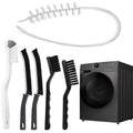 XANGNIER Washing Machine Cleaning Brush Kits,Front Load Washer Scrub Cleaner Tools Accessories-1 Pcs Drum Laundry Cleaner Brush and 5 Pcs Crevice Cleaning Brush for Tight Spaces and Washer Rubber Seal