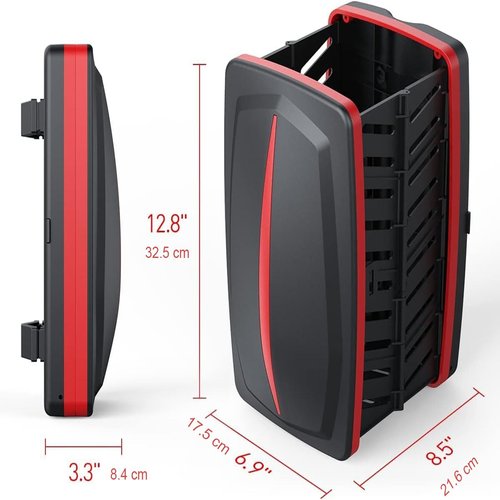Hunzimoyi Scooter Bag 8L, Electric Scooter Basket Foldable Waterproof Universal, Bike Bicycel Front Hanging Accessories Kit for Adults, Boys, Grils