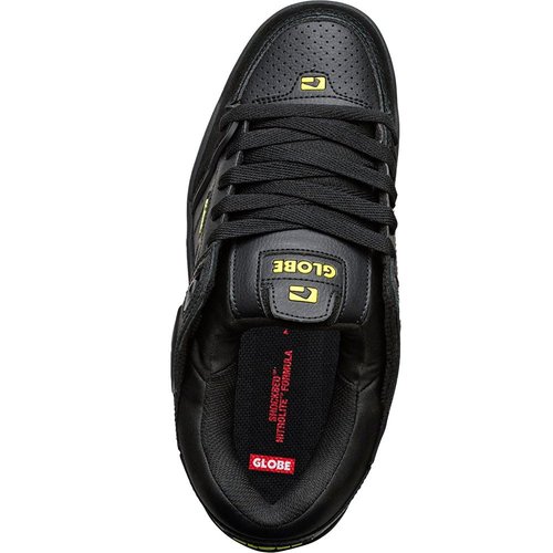 Globe Fusion Mens Footwear, Color: Onyx/Citrus (GBFUS-Onyx_Citrus)