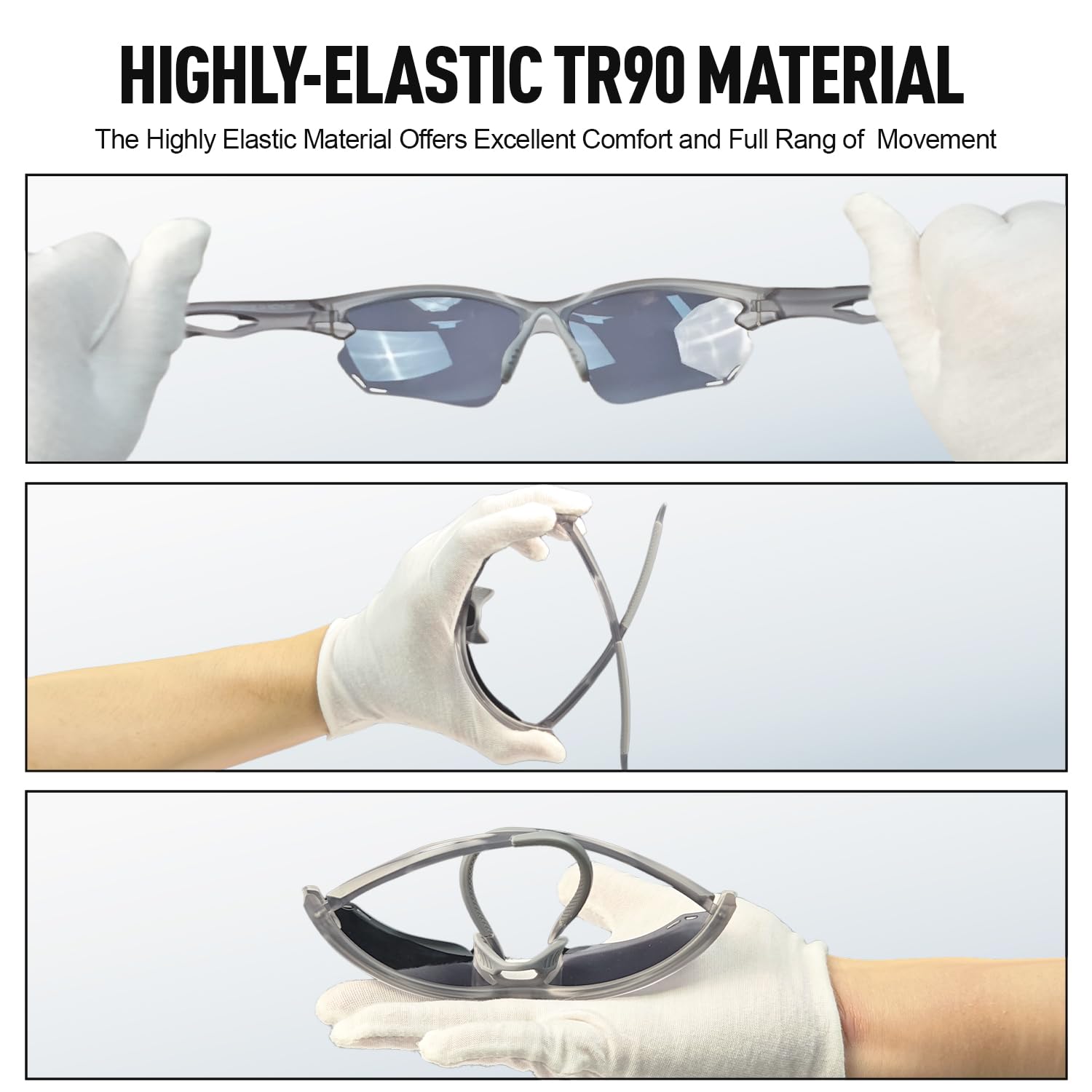 Polarized Sports Sunglasses for Men Women, Baseball Sun Glasses for Cycling Fishing Running Driving Golf Motorcycle Blue Glasses