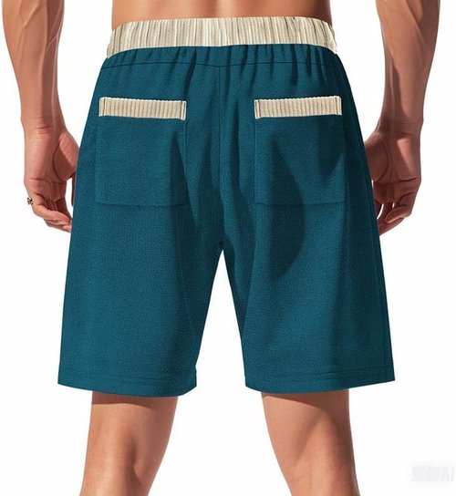 DMOYALA Men's Casual Loose Bermuda Shorts - Hip Hop Style with Elastic Waist & Pockets | Summer Outdoor Wear