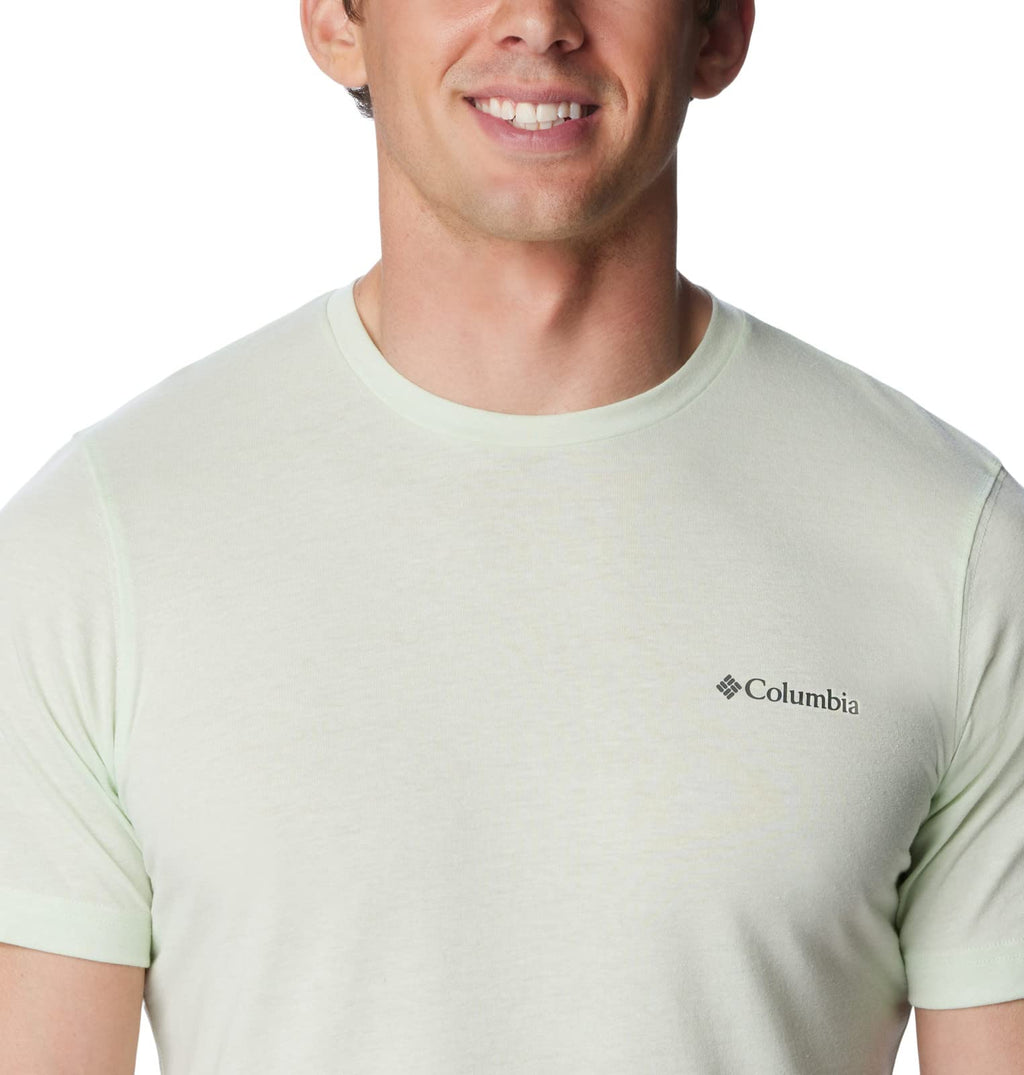 Columbia Men's Thistletown Hills Short Sleeve, Ice Green Heather, 1X Big