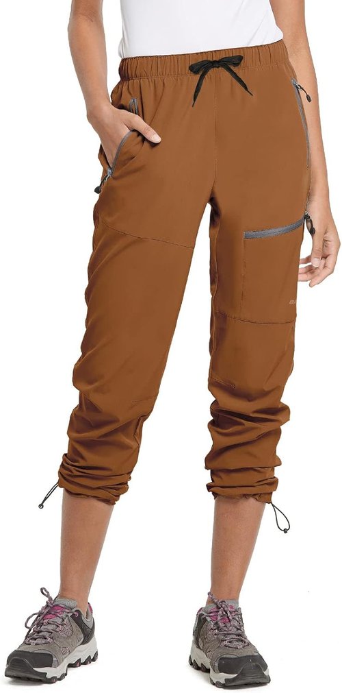 Baleaf Women's Hiking Pants - Quick Dry, Lightweight & Water Resistant | Elastic Waist Cargo Design