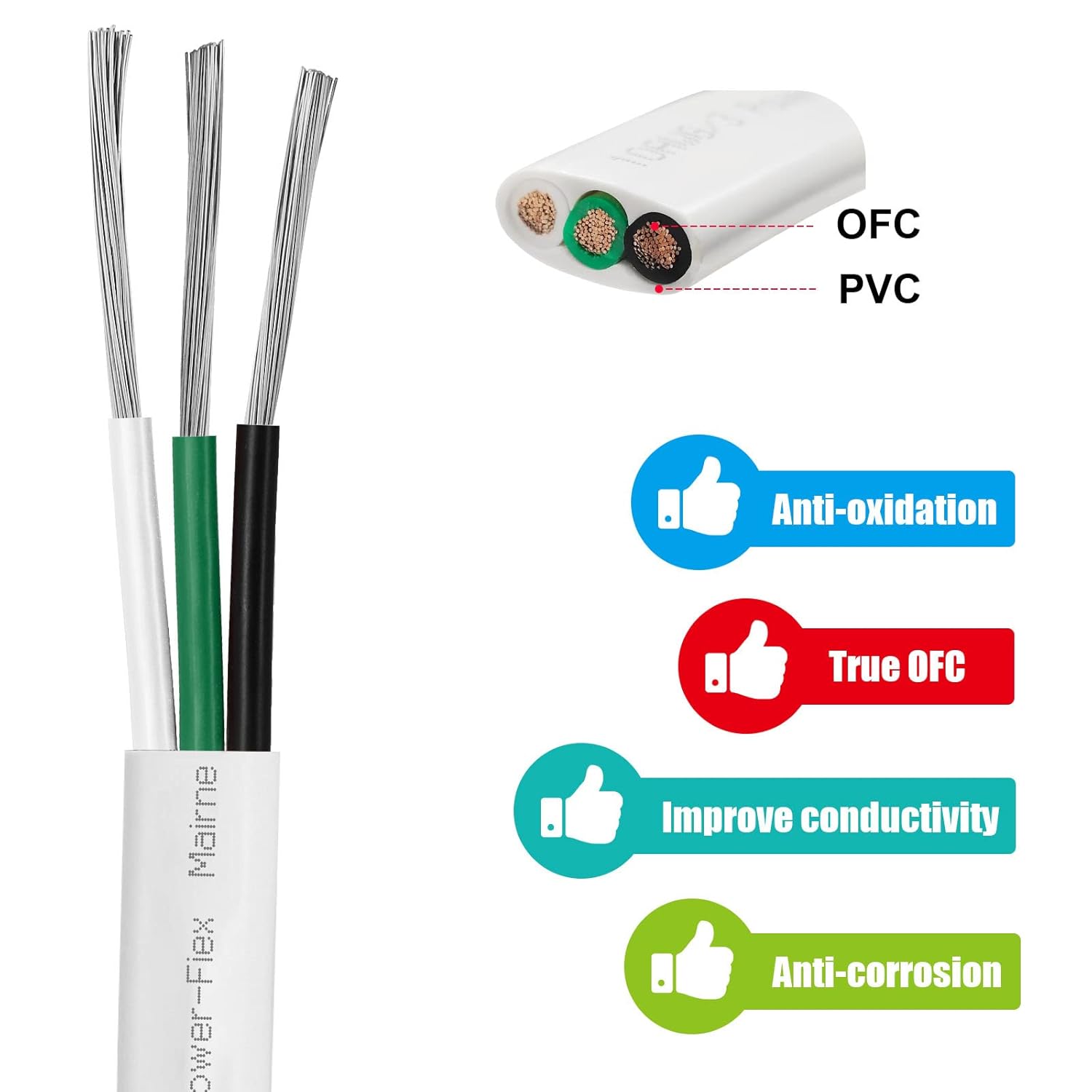 Skiennix 14 Gauge Marine Wire - Tinned Copper Boat Cable, 30ft OFC for Automotive & Solar Use