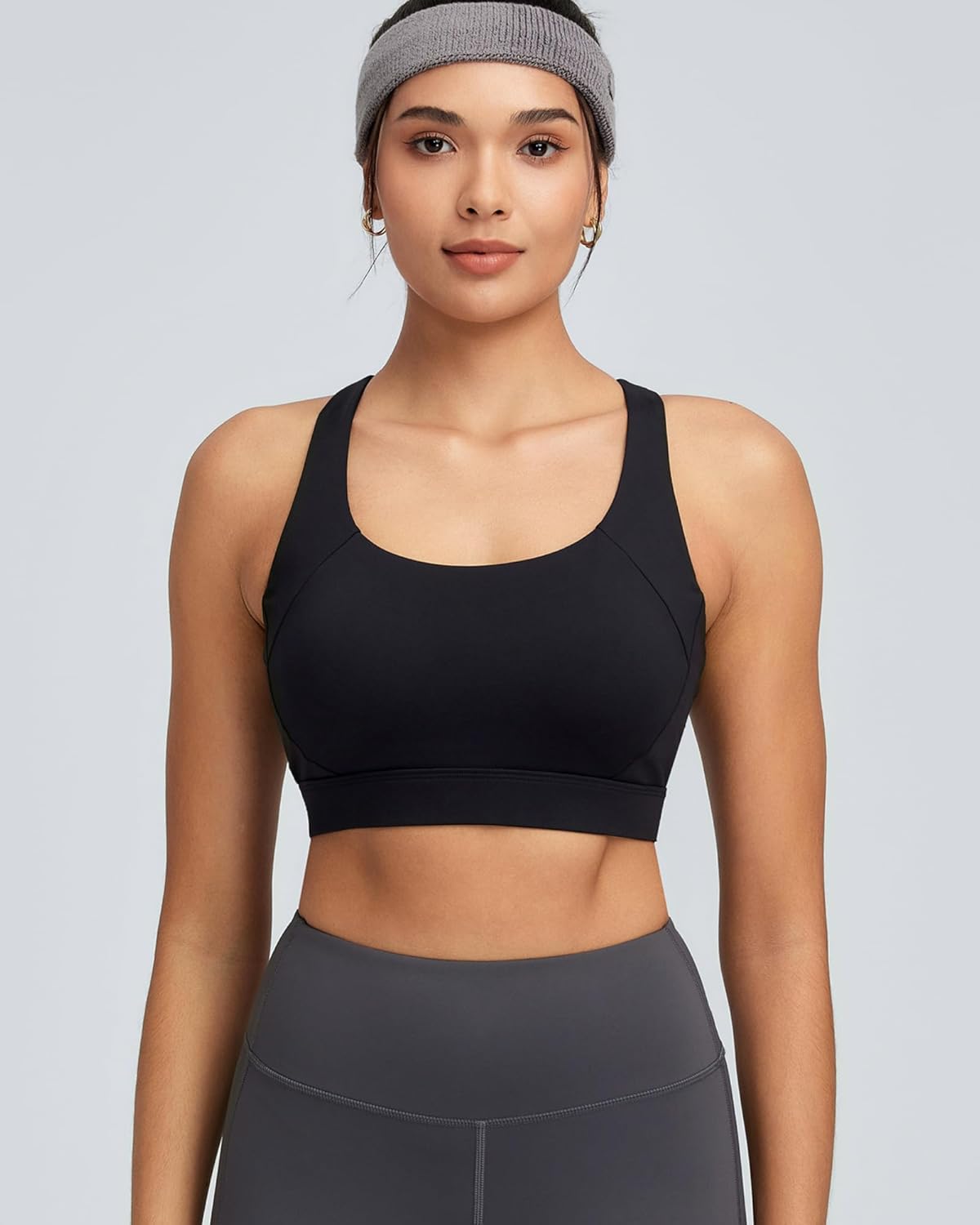 RUNNING GIRL Sports Bra - High Support Adjustable Straps | Molded Cup with Sewn-In Pads for Comfort