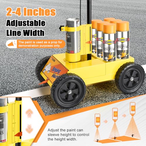 CAROD Parking Lot Line Striper Machine - Adjustable Width, Lightweight & Easy to Use