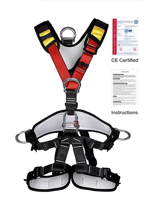 HeeJo Climbing, Rock Climbing, Safety seat belt for Rappelling Fire Rescuing Tree Climbing Gear