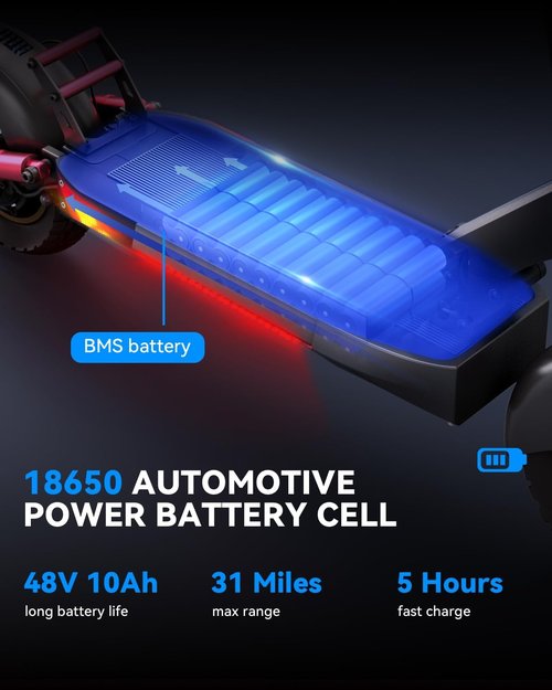 M4 Electric Scooter - Fast 25-30 MPH Speed | Long Range 31-37 Miles | Heavy Duty 300+ lbs Capacity