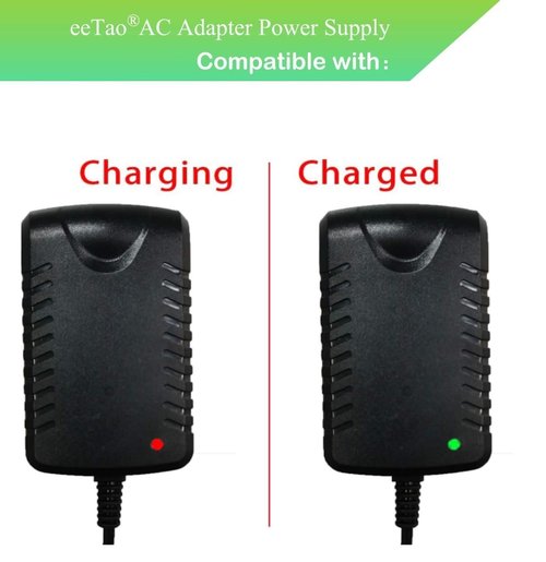 eeTao 12V Replacement Charger Compatible with FanttikRide 12V N7 Pro Electric Wiggle Car Ride On Toy Rechargeable Battery Power Supply Cord Cable
