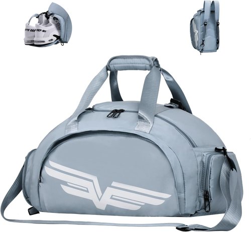 FIORETTO 30L Sports Gym Duffle Bag - Wet Pocket & Shoe Compartment | Stylish Weekender Bag for Women