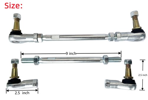Dr.Acces Golf Cart Tie Rod Assembly for EZGO TXT Tie Rod End Assembly Yearly 1994½-2001 TXT Replaces Whole Assembly OEM#70904-G02(2 Pack)