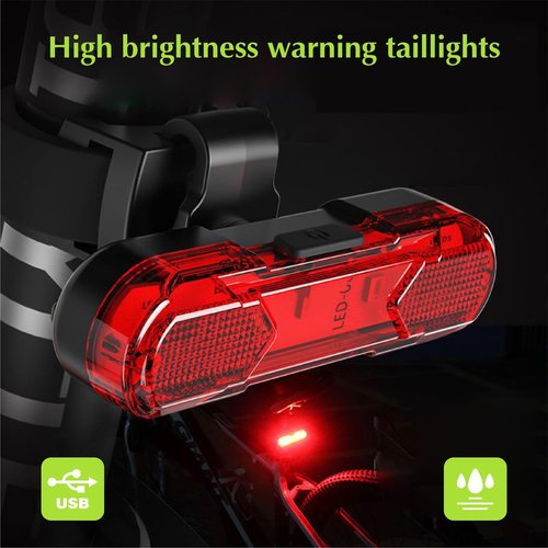 1200 Lumens Bike Lights Front and Back，LED USB Rechargeable Bicycle Light，Bicycle Headlights with Electric Horn，Super Bright Children's and Adult Bicycle Lights，Automatic dimming, 4+4 Lighting Mode