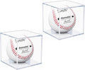 Skiennix Baseball Display Case - UV Protected Acrylic Holder for Official Size Baseballs | 2 Pack